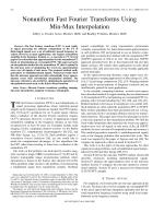 Nonuniform Fast Fourier Transforms Using Min-Max Interpolation
