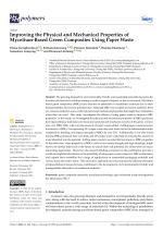 Improving the Physical and Mechanical Properties of Mycelium-Based Green Composites Using Paper Waste