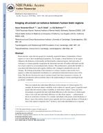 Imaging structural co-variance between human brain regions