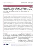 Association between insulin resistance and the development of cardiovascular disease