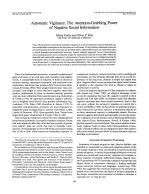 Automatic Vigilance: The Attention-Grabbing Power of Negative Social Information