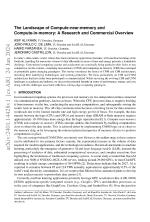 The Landscape of Compute-near-memory and Compute-in-memory: A Research and Commercial Overview