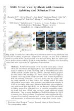 SGD: Street View Synthesis with Gaussian Splatting and Diffusion Prior
