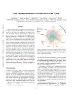 Multi-Task Dense Prediction via Mixture of Low-Rank Experts