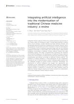 Integrating artificial intelligence into the modernization of traditional Chinese medicine industry: a review