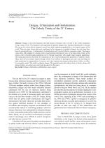Dengue, Urbanization and Globalization: The Unholy Trinity of the 21st Century