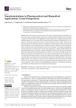 Nanoformulations in Pharmaceutical and Biomedical Applications: Green Perspectives