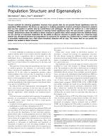 Population Structure and Eigenanalysis