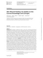 Skin Wound Healing: An Update on the Current Knowledge and Concepts