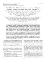 Rapid Detection of Mycobacterium tuberculosis and Rifampin Resistance by Use of On-Demand, Near-Patient Technology