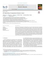 4D bioprinting of programmed dynamic tissues