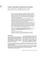 Compiler Transformations for High-Performance Computing