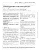 CD-HIT: accelerated for clustering the next-generation sequencing data