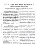 Movable Antenna-Aided Hybrid Beamforming for Multi-User Communications