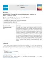 Unmasking the challenges in ideological and political education in China: A thematic review