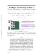 Fine-Tuning Large Vision-Language Models as Decision-Making Agents via Reinforcement Learning