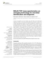 MALDI-TOF mass spectrometry: an emerging technology for microbial identification and diagnosis
