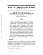 Entropy Law: The Story Behind Data Compression and LLM Performance