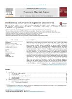 Fundamentals and advances in magnesium alloy corrosion