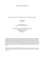 CRONYISM AND CAPITAL CONTROLS: EVIDENCE FROM MALAYSIA