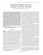 Distributed Quality-of-Service Routing in Ad Hoc Networks