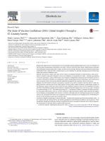 The State of Vaccine Confidence 2016: Global Insights Through a 67-Country Survey