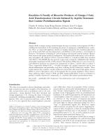Resolvins: A Family of Bioactive Products of Omega-3 Fatty Acid Transformation Circuits Initiated by Aspirin Treatment that Counter Proinflammation Signals
