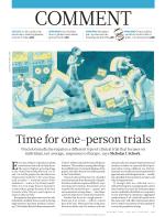 Time for one-person trials