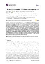 The Pathophysiology of Gestational Diabetes Mellitus