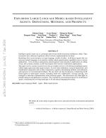 EXPLORING LARGE LANGUAGE MODEL BASED INTELLIGENT AGENTS: DEFINITIONS, METHODS, AND PROSPECTS