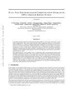 FLUX: FAST SOFTWARE-BASED COMMUNICATION OVERLAP ON GPUs THROUGH KERNEL FUSION