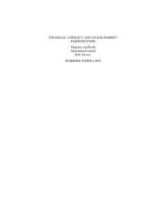 FINANCIAL LITERACY AND STOCK MARKET PARTICIPATION