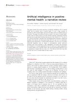 Artificial intelligence in positive mental health: a narrative review