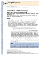The development of allergic inflammation