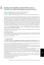 Enabling New Flexibility in the SUNDIALS Suite of Nonlinear and Differential/Algebraic Equation Solvers