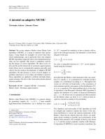 A tutorial on adaptive MCMC