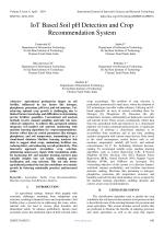 IoT Based Soil pH Detection and Crop Recommendation System