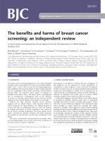 The benefits and harms of breast cancer screening: an independent review
