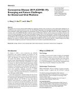 Coronavirus Disease 2019 (COVID-19): Emerging and Future Challenges for Dental and Oral Medicine
