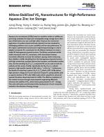 MXene-Stabilized VS2 Nanostructures for High-Performance Aqueous Zinc Ion Storage