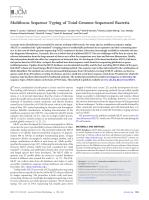 Multilocus Sequence Typing of Total-Genome-Sequenced Bacteria