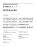 The 2007 WHO Classification of Tumours of the Central Nervous System