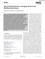 Age of Flexible Electronics: Emerging Trends in Soft Multifunctional Sensors