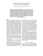 THE EVOLUTION OF CANCER OF THE COLON AND RECTUM