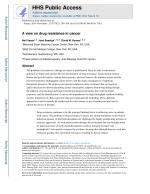 A view on drug resistance in cancer