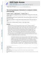 The evolving landscape of biomarkers for checkpoint inhibitor immunotherapy