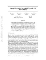 Training Generative Adversarial Networks with Limited Data