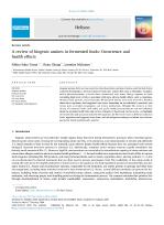 A review of biogenic amines in fermented foods: Occurrence and health effects