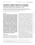 TranslatorX: multiple alignment of nucleotide sequences guided by amino acid translations