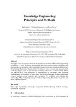 Knowledge Engineering: Principles and Methods